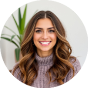 Jordan, a Content Creator & Social Media Manager, smiles confidently at the camera.