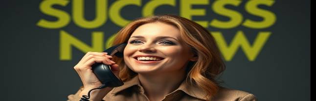 Person on the phone urging you to call now for success